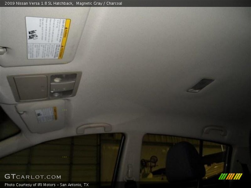 Magnetic Gray / Charcoal 2009 Nissan Versa 1.8 SL Hatchback