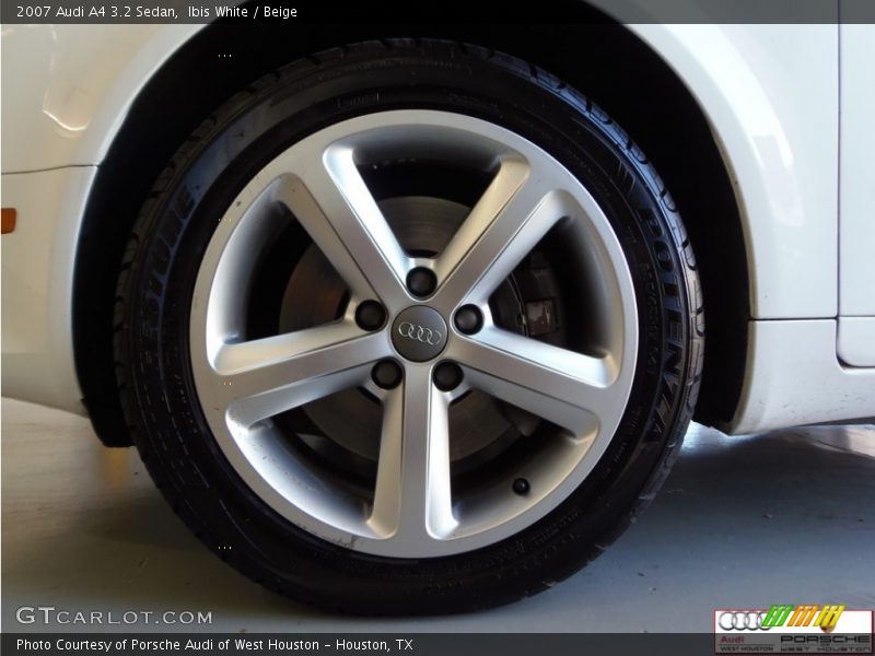 Ibis White / Beige 2007 Audi A4 3.2 Sedan