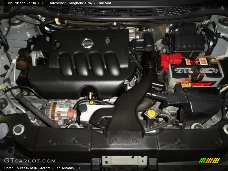 Magnetic Gray / Charcoal 2009 Nissan Versa 1.8 SL Hatchback