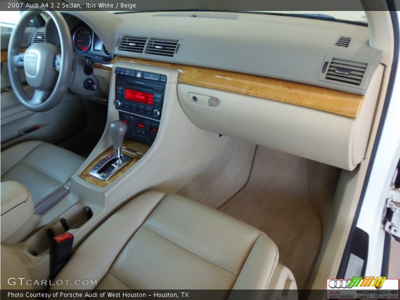 Ibis White / Beige 2007 Audi A4 3.2 Sedan