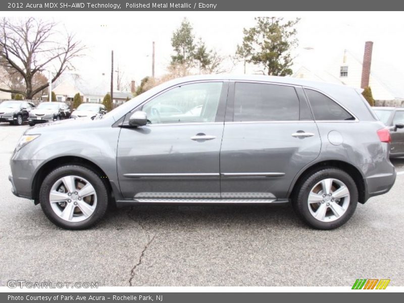 Polished Metal Metallic / Ebony 2012 Acura MDX SH-AWD Technology
