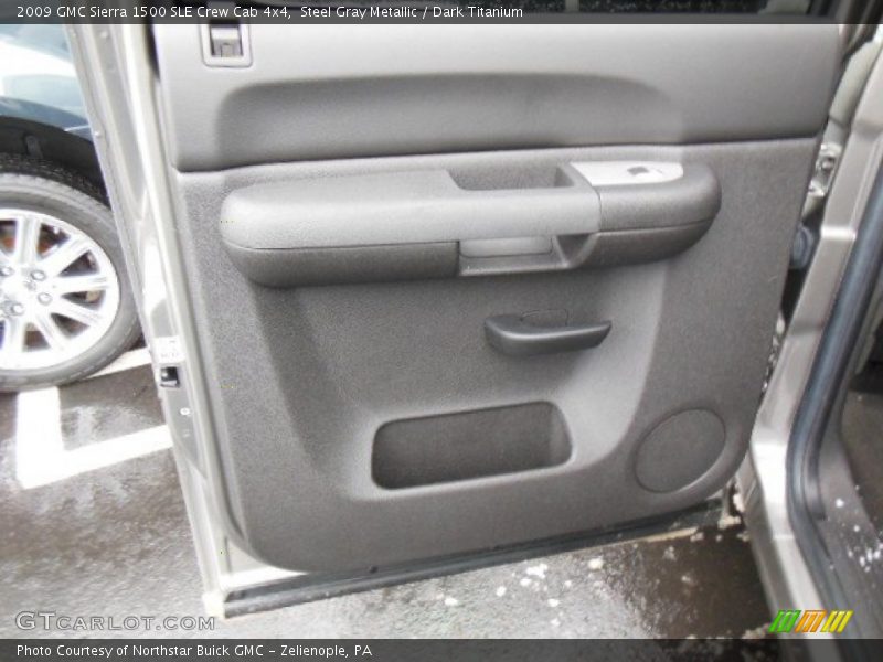 Steel Gray Metallic / Dark Titanium 2009 GMC Sierra 1500 SLE Crew Cab 4x4