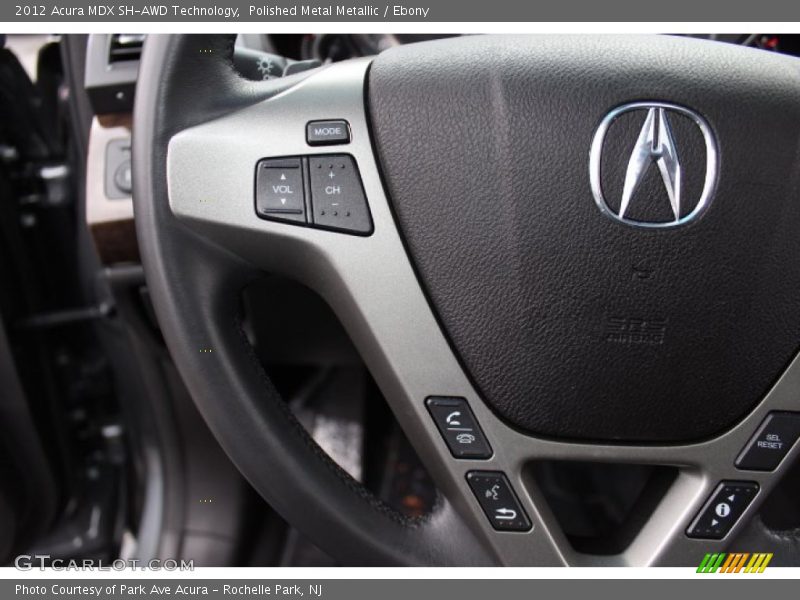 Polished Metal Metallic / Ebony 2012 Acura MDX SH-AWD Technology