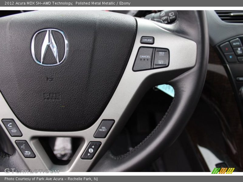 Polished Metal Metallic / Ebony 2012 Acura MDX SH-AWD Technology