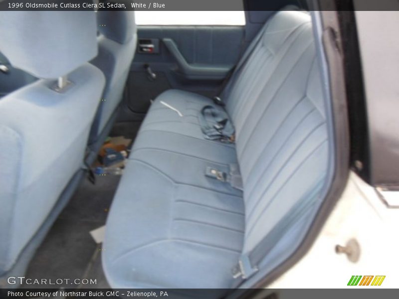 White / Blue 1996 Oldsmobile Cutlass Ciera SL Sedan