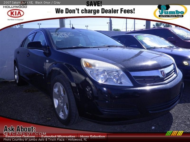 Black Onyx / Gray 2007 Saturn Aura XE