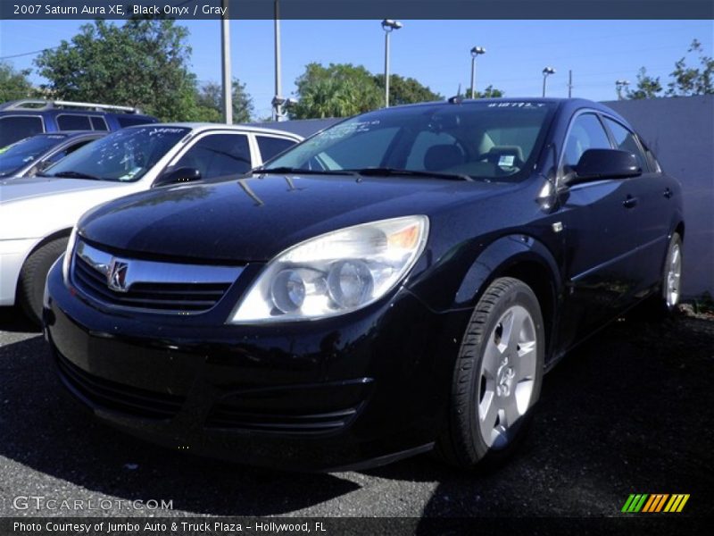 Black Onyx / Gray 2007 Saturn Aura XE