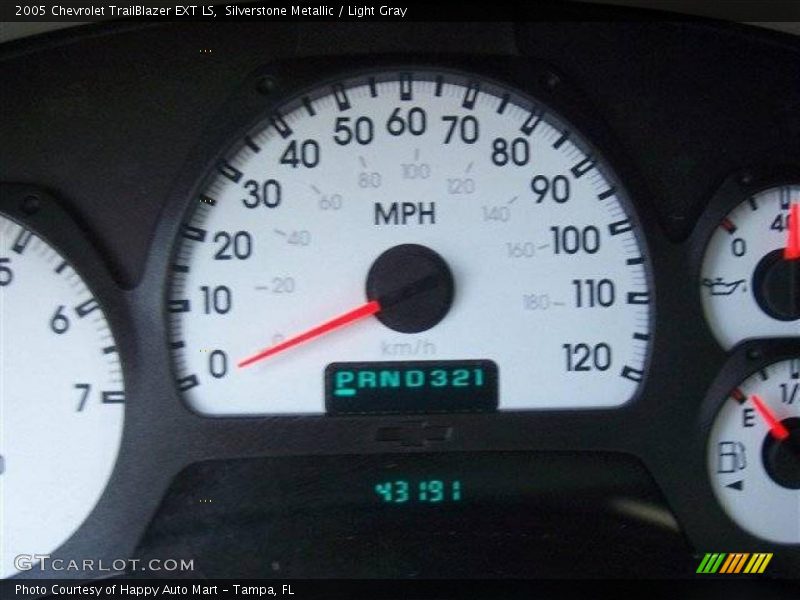 Silverstone Metallic / Light Gray 2005 Chevrolet TrailBlazer EXT LS