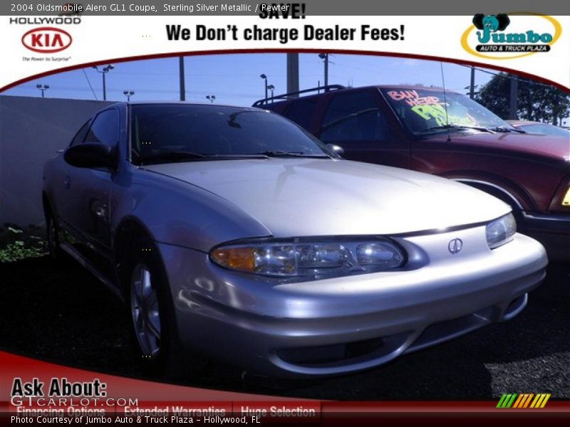 Sterling Silver Metallic / Pewter 2004 Oldsmobile Alero GL1 Coupe