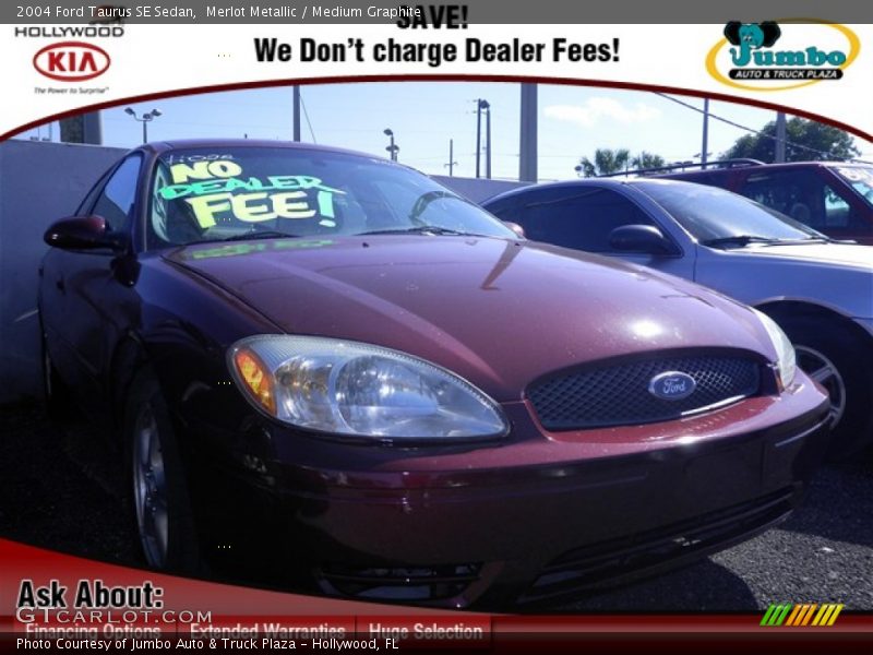 Merlot Metallic / Medium Graphite 2004 Ford Taurus SE Sedan