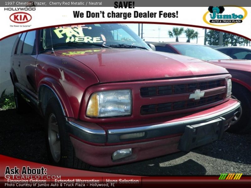Cherry Red Metallic / Neutral 1997 Chevrolet Blazer