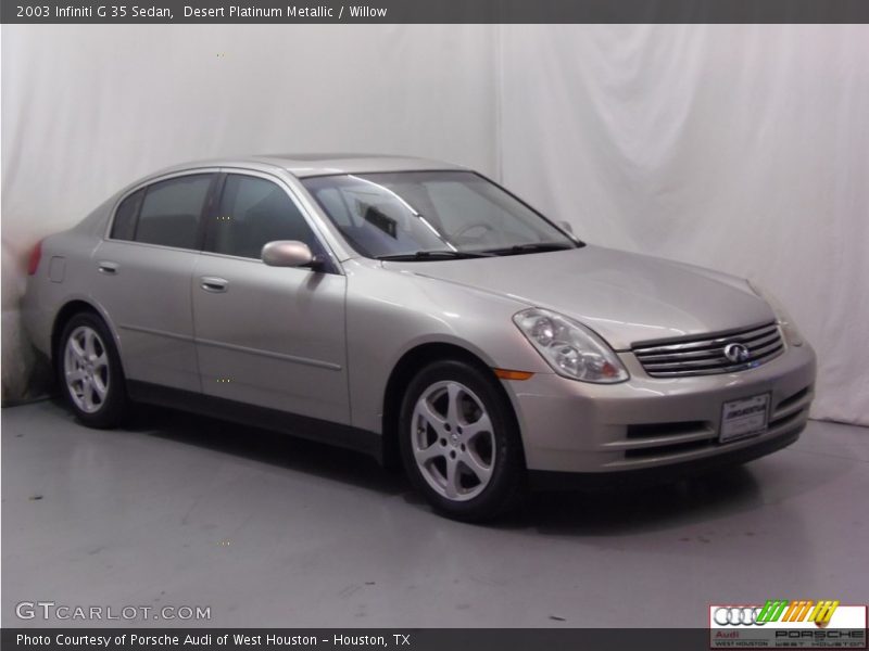 Desert Platinum Metallic / Willow 2003 Infiniti G 35 Sedan