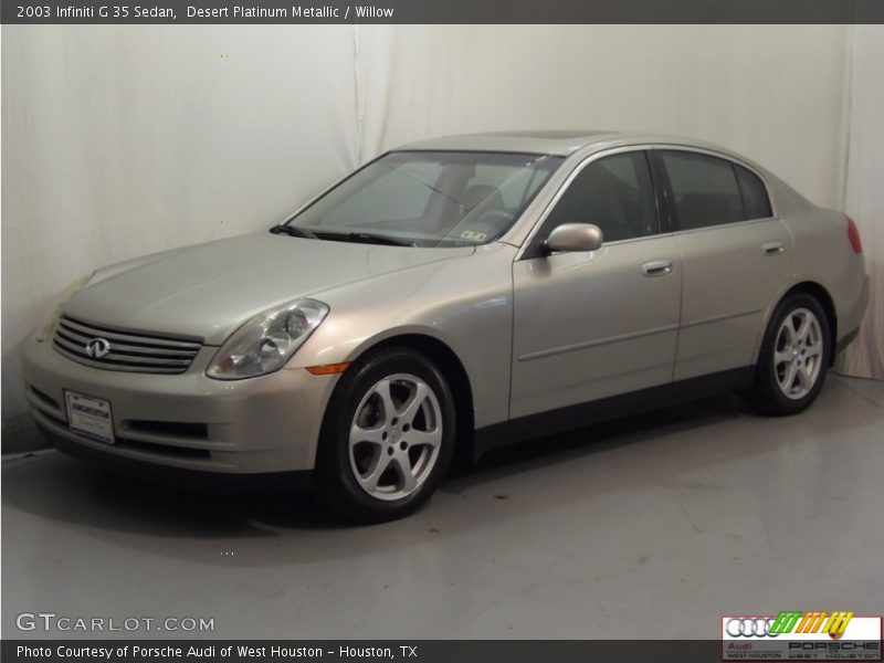 Desert Platinum Metallic / Willow 2003 Infiniti G 35 Sedan