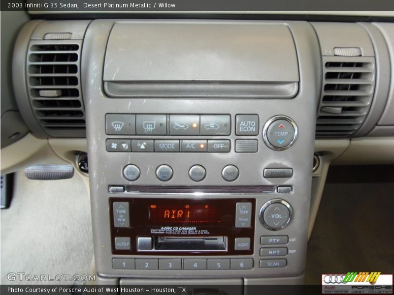 Desert Platinum Metallic / Willow 2003 Infiniti G 35 Sedan