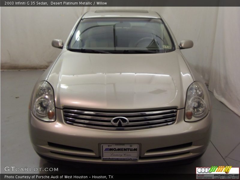 Desert Platinum Metallic / Willow 2003 Infiniti G 35 Sedan