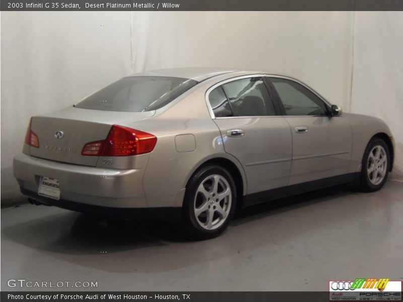 Desert Platinum Metallic / Willow 2003 Infiniti G 35 Sedan