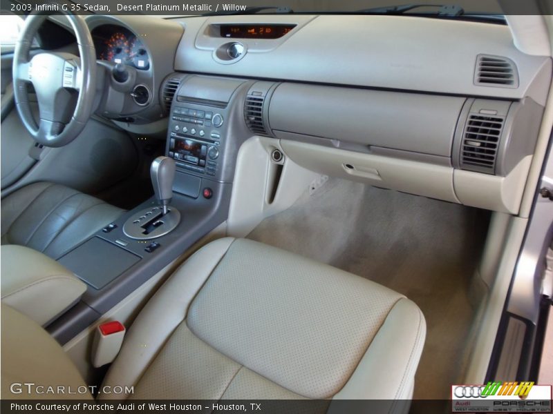 Desert Platinum Metallic / Willow 2003 Infiniti G 35 Sedan