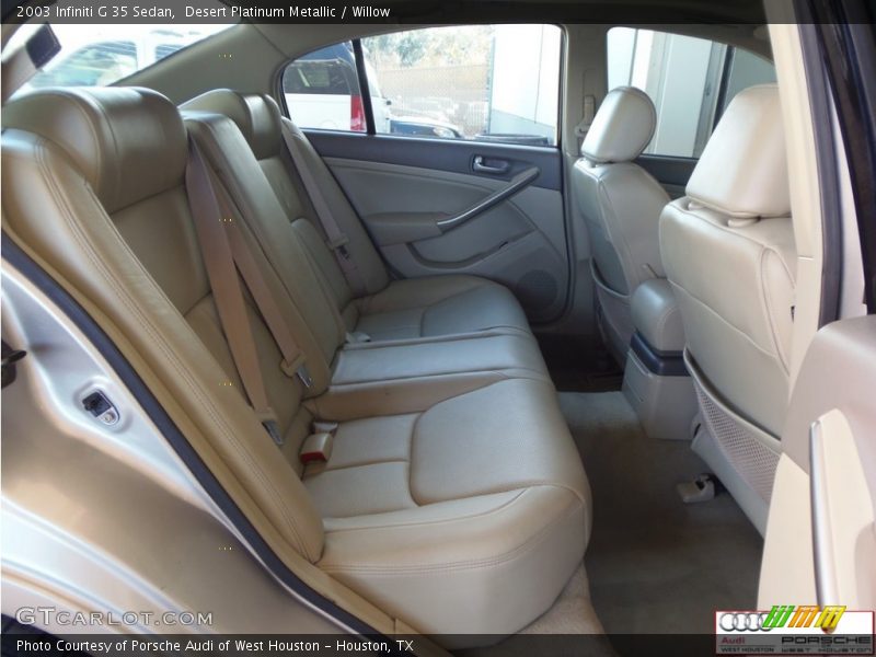 Desert Platinum Metallic / Willow 2003 Infiniti G 35 Sedan