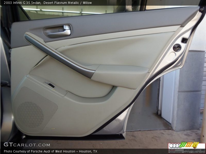 Desert Platinum Metallic / Willow 2003 Infiniti G 35 Sedan
