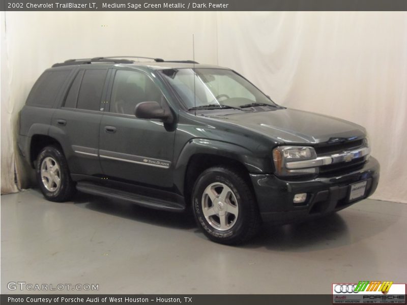 Medium Sage Green Metallic / Dark Pewter 2002 Chevrolet TrailBlazer LT