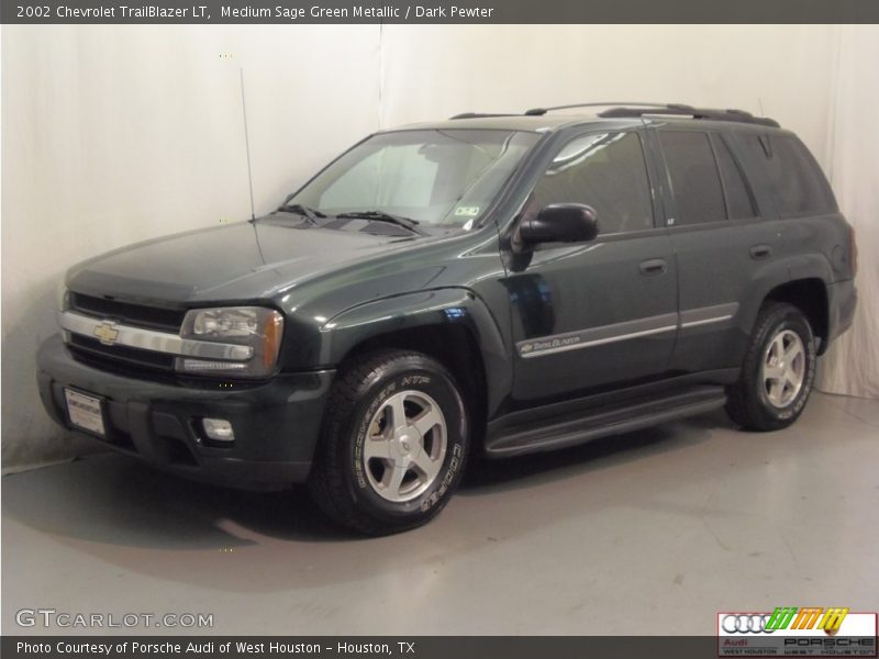 Medium Sage Green Metallic / Dark Pewter 2002 Chevrolet TrailBlazer LT
