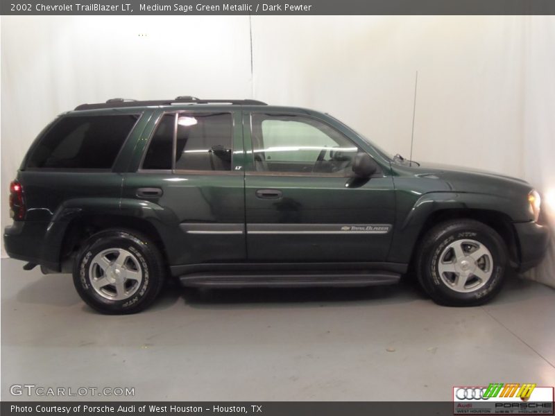 Medium Sage Green Metallic / Dark Pewter 2002 Chevrolet TrailBlazer LT