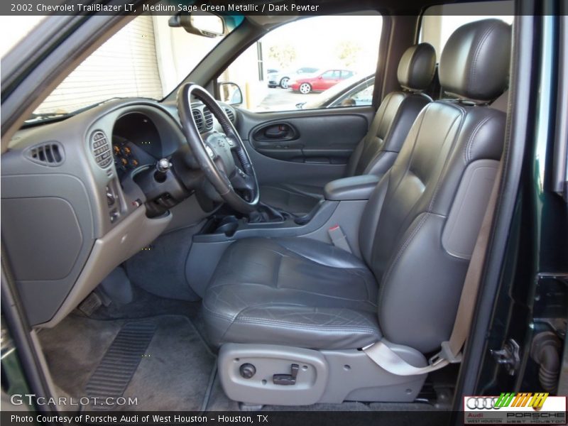 Medium Sage Green Metallic / Dark Pewter 2002 Chevrolet TrailBlazer LT