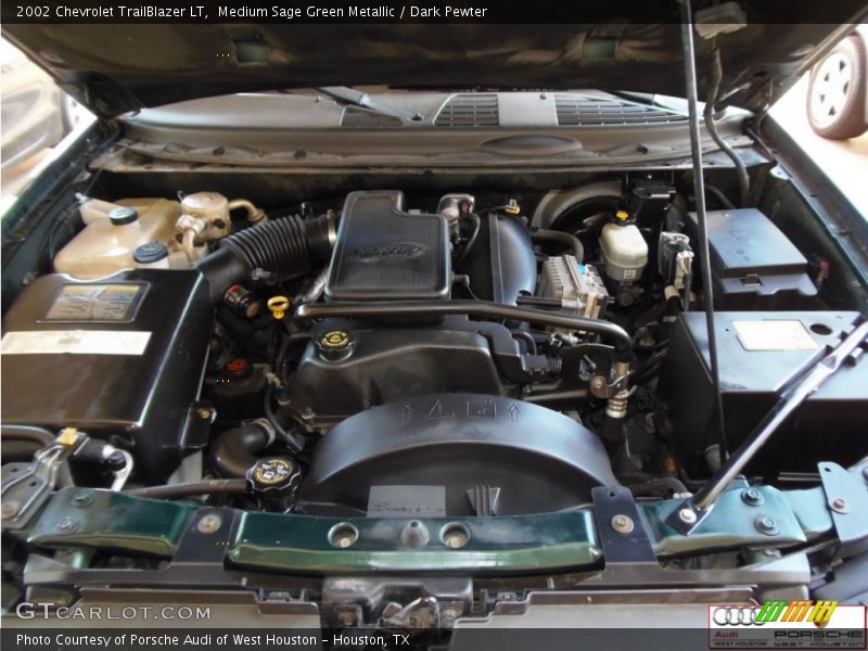 Medium Sage Green Metallic / Dark Pewter 2002 Chevrolet TrailBlazer LT