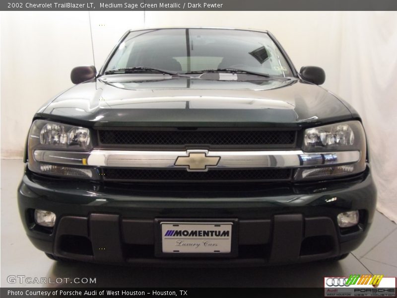 Medium Sage Green Metallic / Dark Pewter 2002 Chevrolet TrailBlazer LT