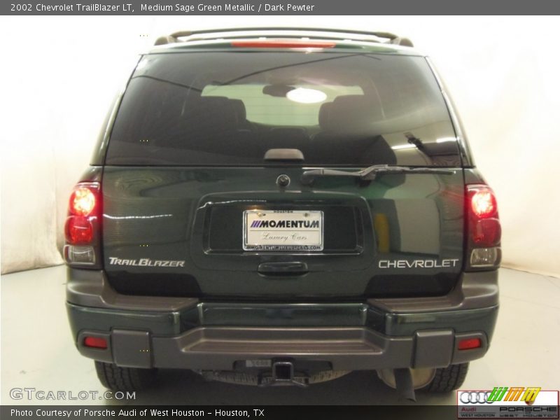 Medium Sage Green Metallic / Dark Pewter 2002 Chevrolet TrailBlazer LT