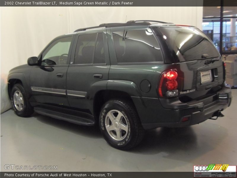 Medium Sage Green Metallic / Dark Pewter 2002 Chevrolet TrailBlazer LT