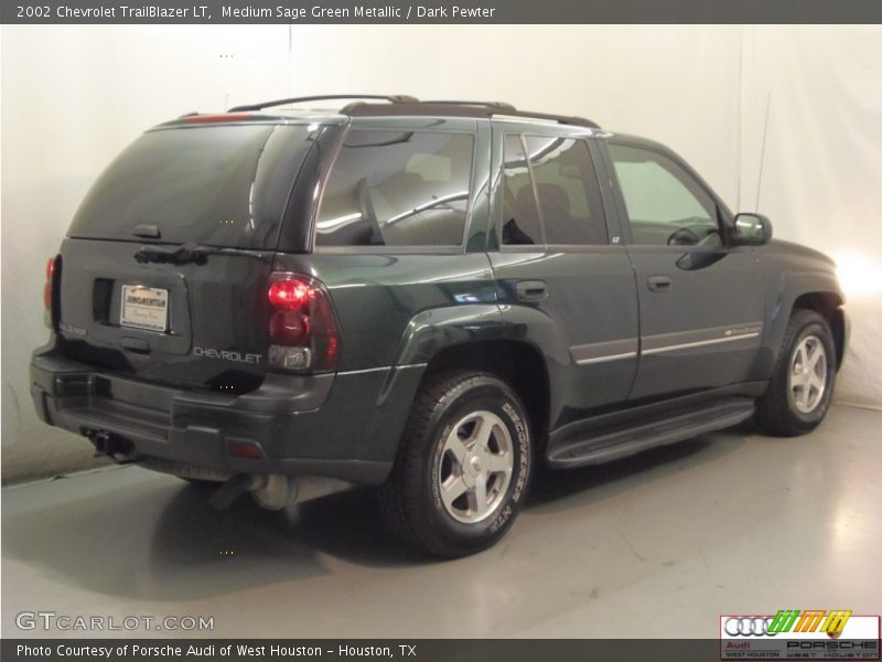 Medium Sage Green Metallic / Dark Pewter 2002 Chevrolet TrailBlazer LT