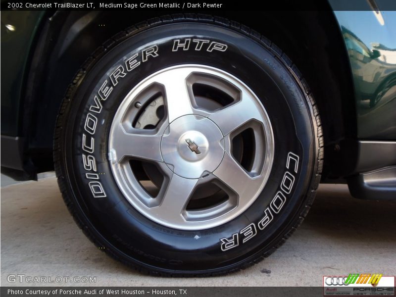 Medium Sage Green Metallic / Dark Pewter 2002 Chevrolet TrailBlazer LT