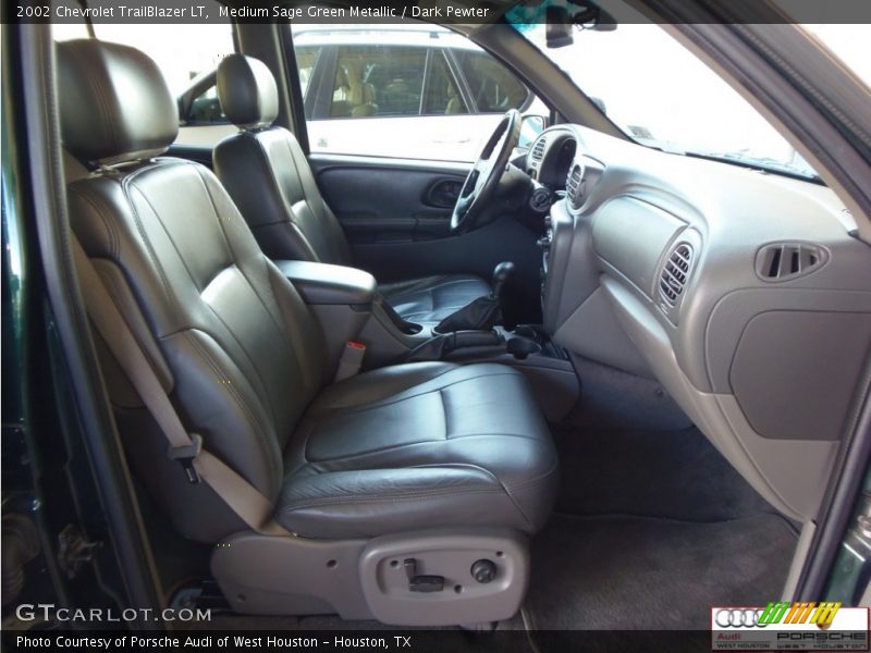 Medium Sage Green Metallic / Dark Pewter 2002 Chevrolet TrailBlazer LT