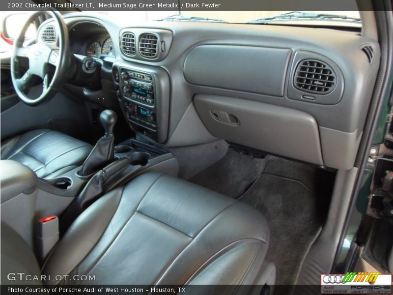 Medium Sage Green Metallic / Dark Pewter 2002 Chevrolet TrailBlazer LT