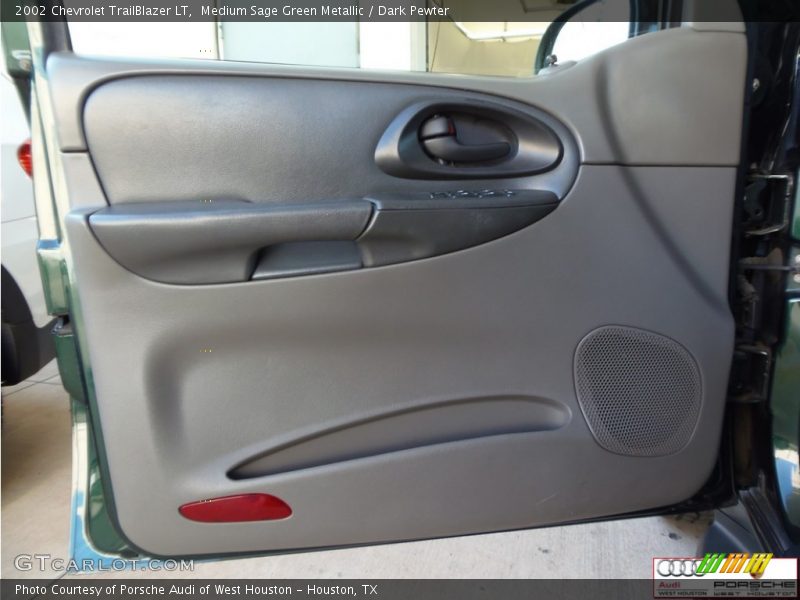 Medium Sage Green Metallic / Dark Pewter 2002 Chevrolet TrailBlazer LT