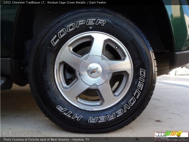 Medium Sage Green Metallic / Dark Pewter 2002 Chevrolet TrailBlazer LT