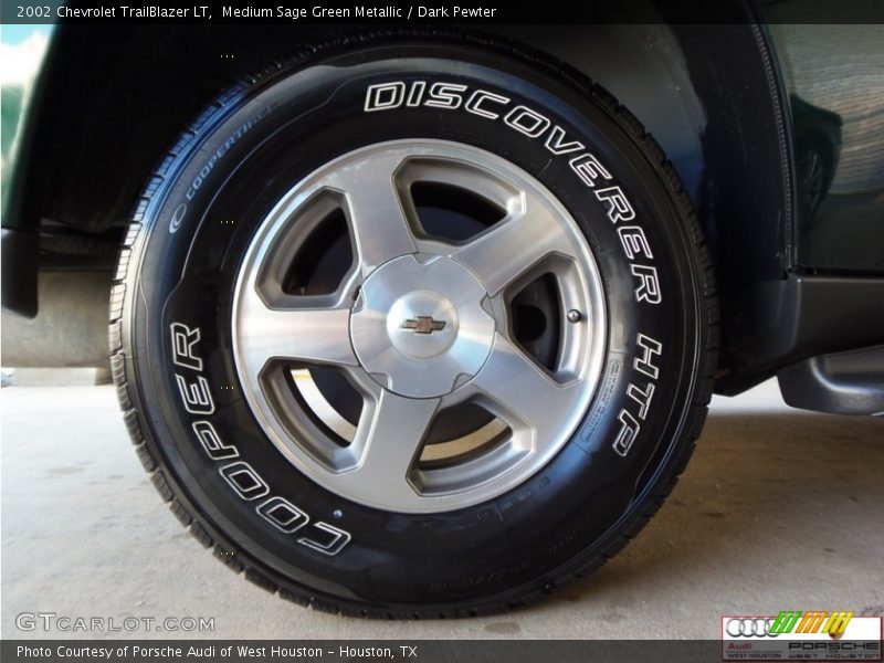 Medium Sage Green Metallic / Dark Pewter 2002 Chevrolet TrailBlazer LT
