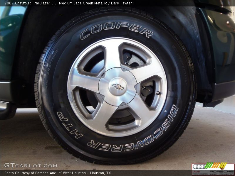 Medium Sage Green Metallic / Dark Pewter 2002 Chevrolet TrailBlazer LT
