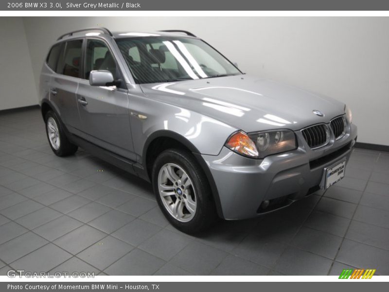 Silver Grey Metallic / Black 2006 BMW X3 3.0i