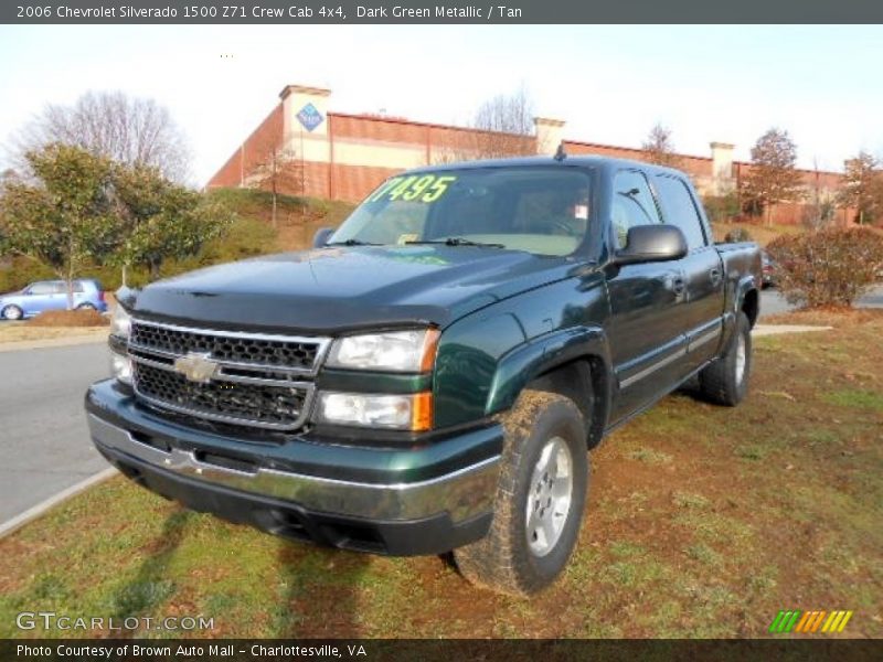 Dark Green Metallic / Tan 2006 Chevrolet Silverado 1500 Z71 Crew Cab 4x4