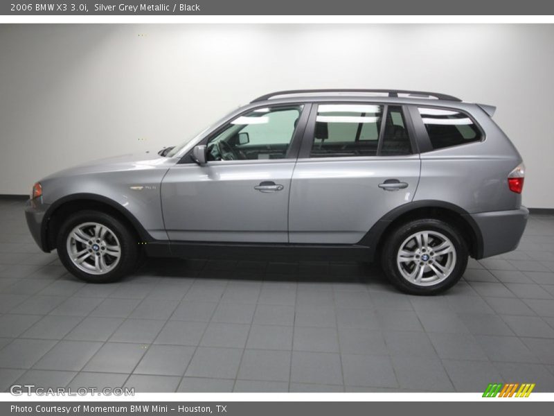 Silver Grey Metallic / Black 2006 BMW X3 3.0i
