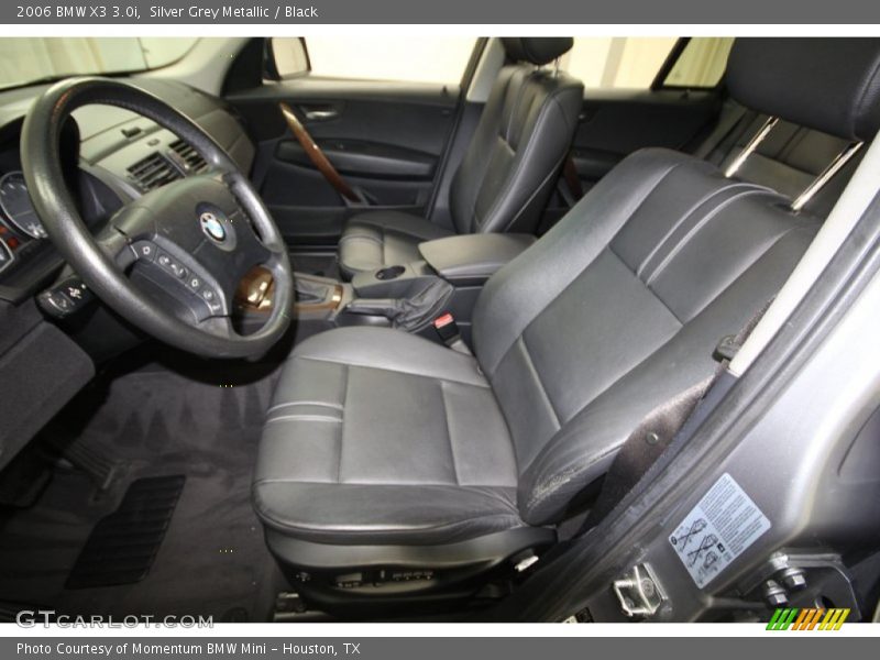 Silver Grey Metallic / Black 2006 BMW X3 3.0i