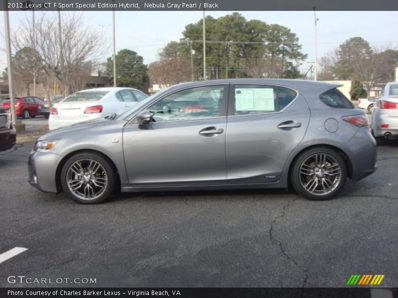 Nebula Gray Pearl / Black 2012 Lexus CT F Sport Special Edition Hybrid