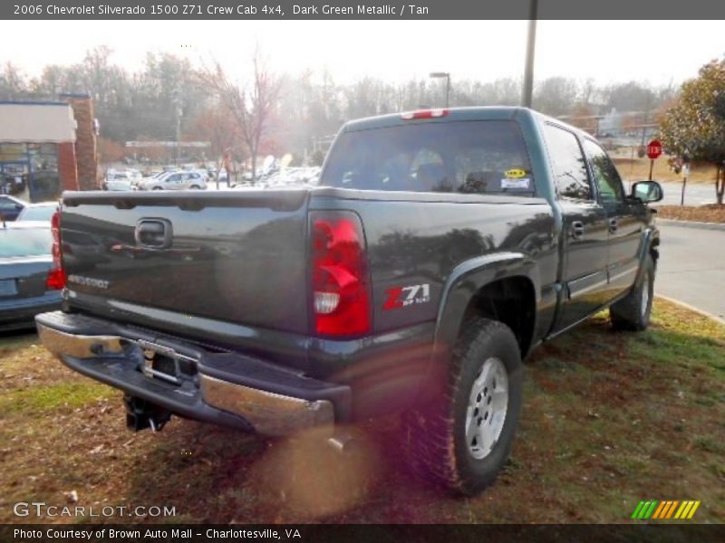 Dark Green Metallic / Tan 2006 Chevrolet Silverado 1500 Z71 Crew Cab 4x4