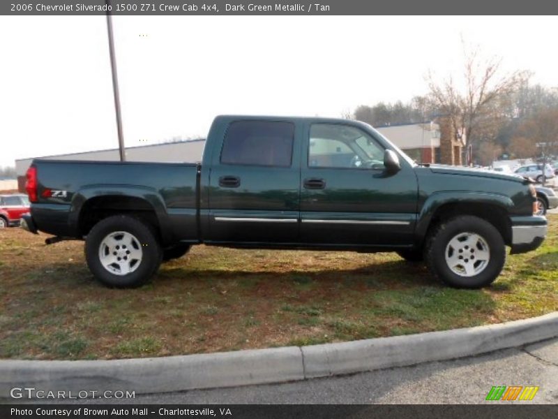 Dark Green Metallic / Tan 2006 Chevrolet Silverado 1500 Z71 Crew Cab 4x4