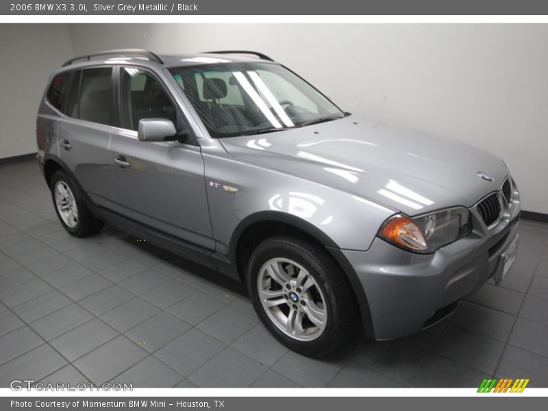 Silver Grey Metallic / Black 2006 BMW X3 3.0i