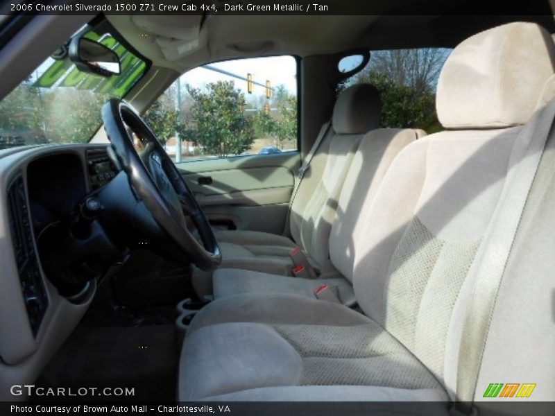 Dark Green Metallic / Tan 2006 Chevrolet Silverado 1500 Z71 Crew Cab 4x4