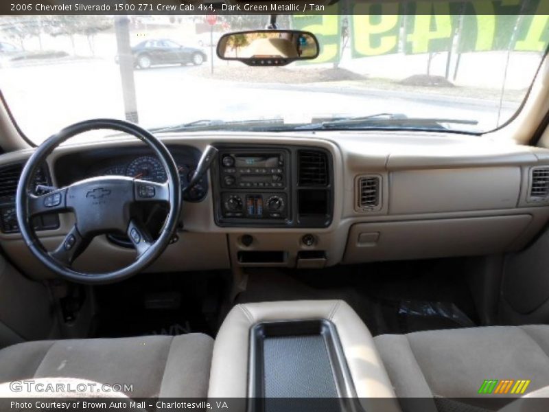 Dark Green Metallic / Tan 2006 Chevrolet Silverado 1500 Z71 Crew Cab 4x4