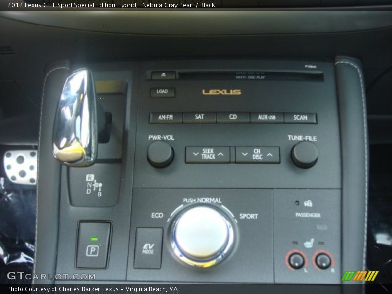 Controls of 2012 CT F Sport Special Edition Hybrid